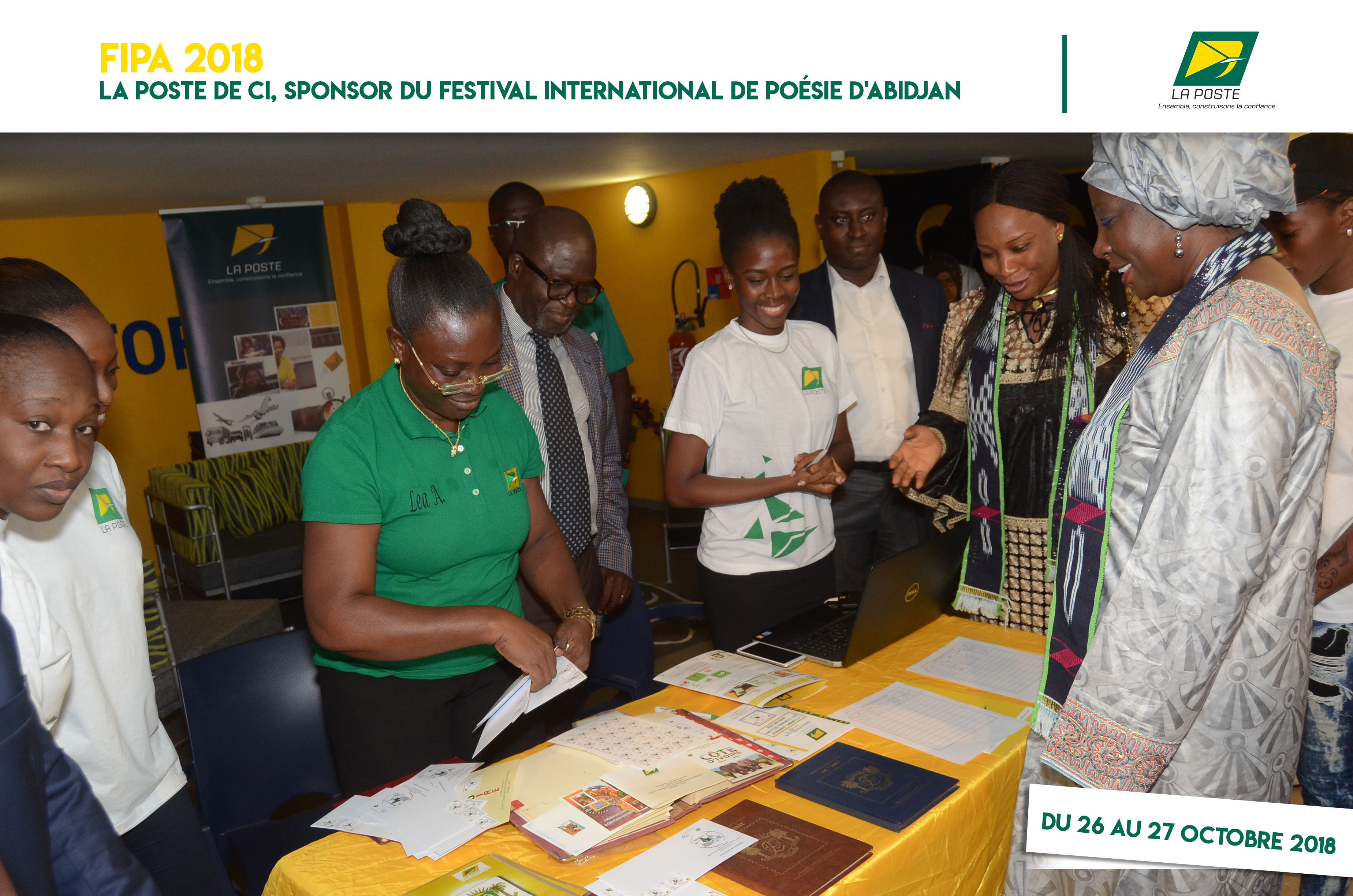 LA POSTE DE CÔTE D'IVOIRE, SPONSOR DU FESTIVAL INTERNANTIONAL DE POESIE D'ABIDJAN